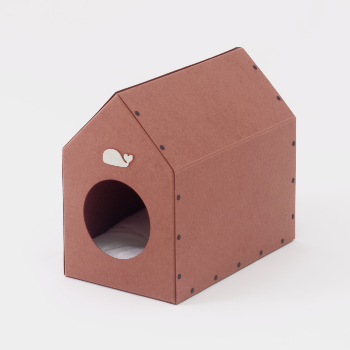 코쿠모노 빈티지 디자인 숨숨집 고양이 하우스 숨숨집형 입구